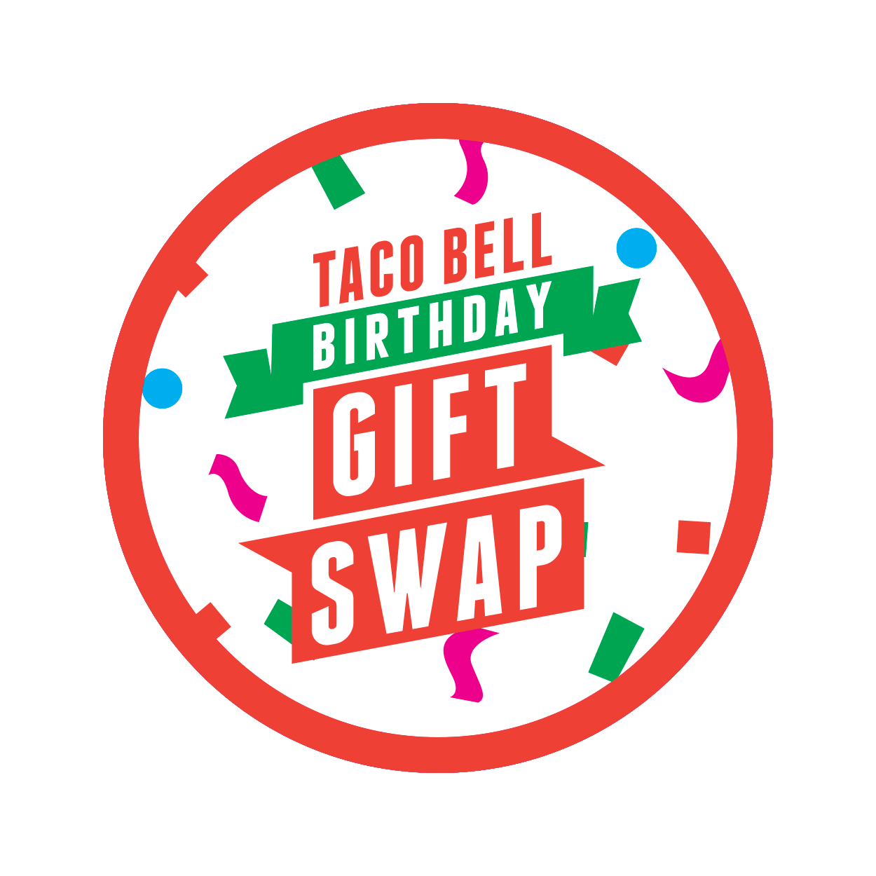 Twitter × Taco Bell sticker animation — branded SWAG GIF